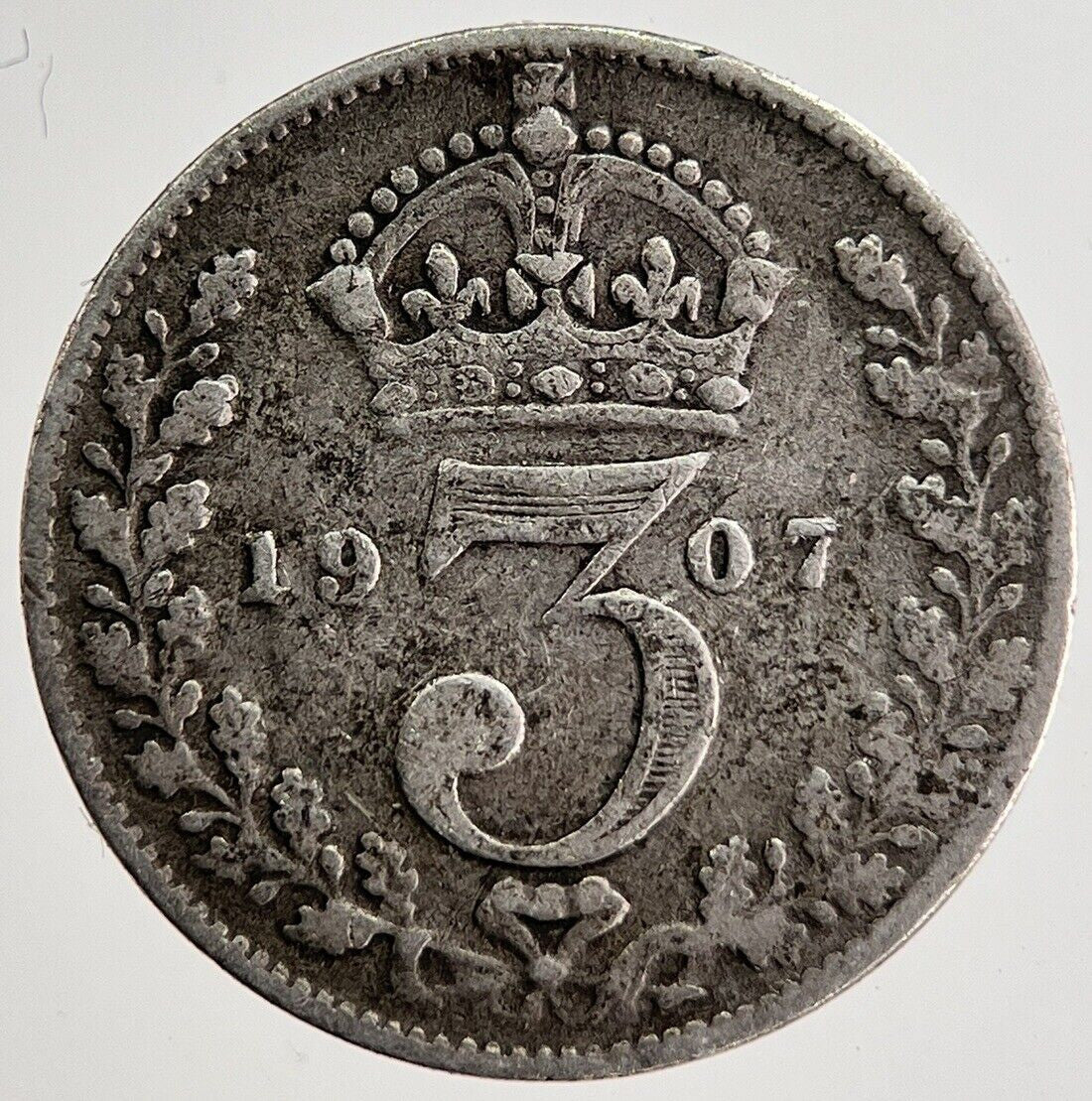 1907 Edward VII Threepence Silver Coin | Collectable Grade | a8720