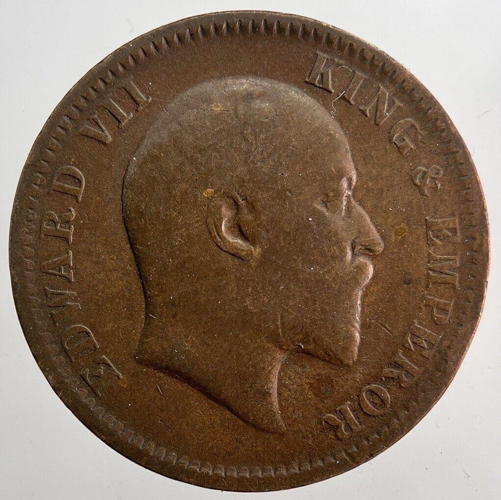 1907 Edward VII One Quarter 1/4 Anna Coin | Fine Collectable Grade | a5787
