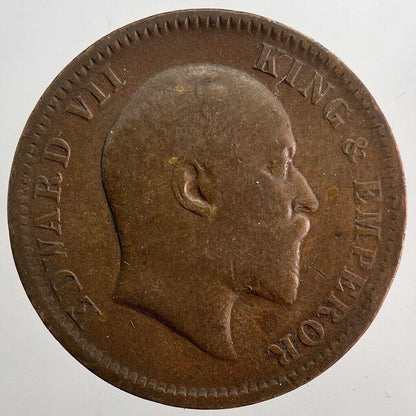 1907 Edward VII One Quarter 1/4 Anna Coin | Fine Collectable Grade | a5787
