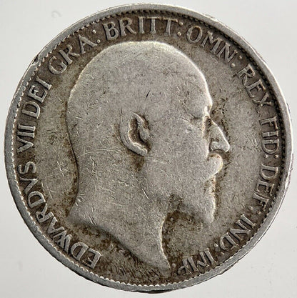 1907 Edward VII Sixpence Silver Coin | Collectable Grade | a5009