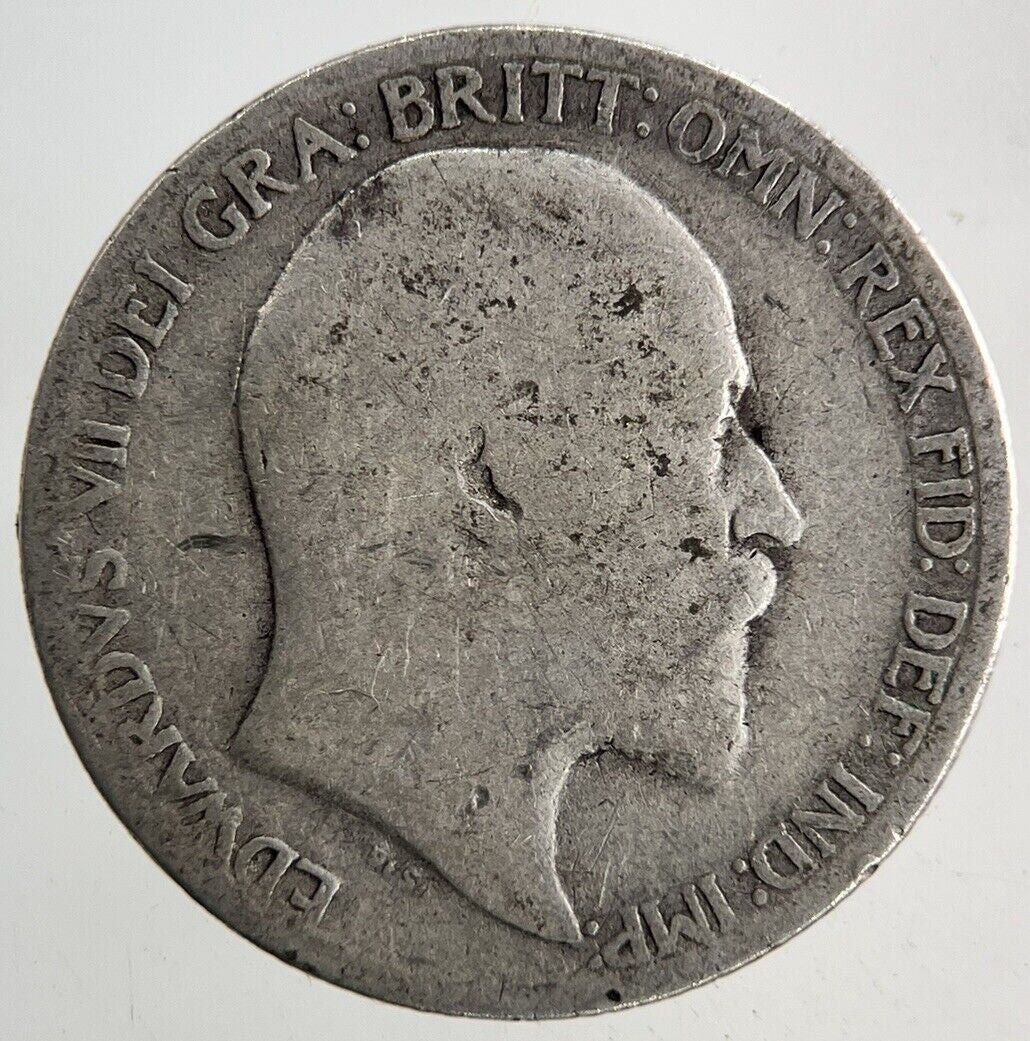1907 Edward VII Sixpence Silver Coin | Fair Grade