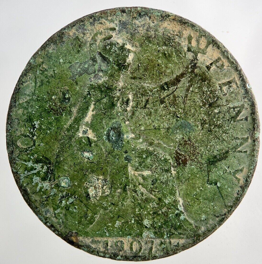 1907 Edward VII One Penny Coin | Collectable Grade