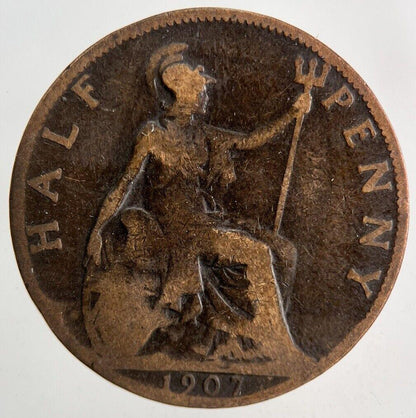 1907 Edward VII Half-Penny Coin | Collectable Grade