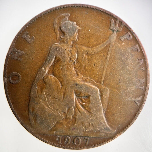 1907 Edward VII One Penny Coin | Collectable Grade