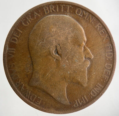 1907 Edward VII One Penny Coin | Collectable Grade