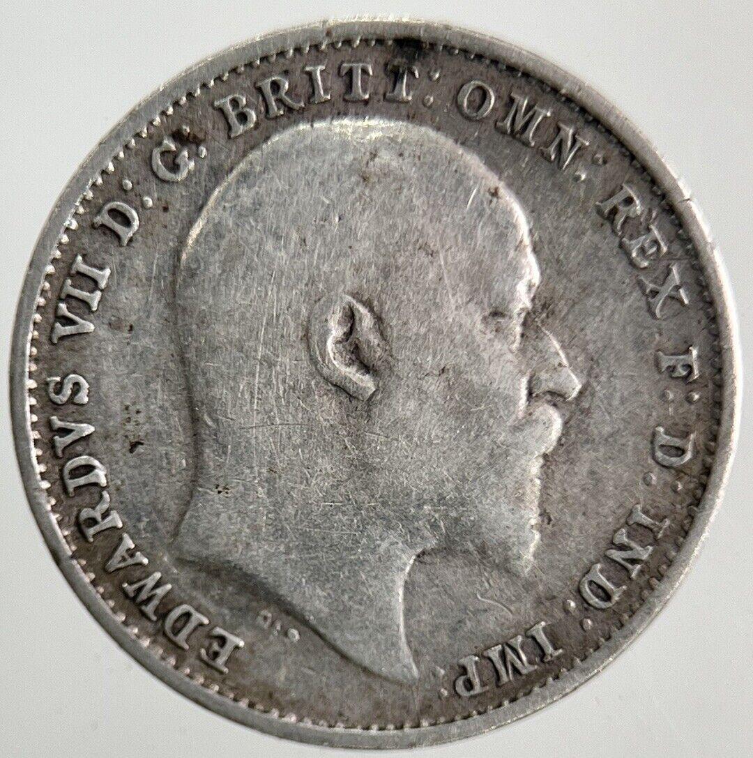1907 Edward VII Threepence Silver Coin | Fine Collectable Grade
