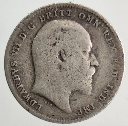 1907 Edward VII Threepence Silver Coin | Collectable Grade