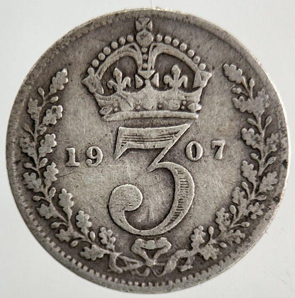 1907 Edward VII Threepence Silver Coin | Collectable Grade
