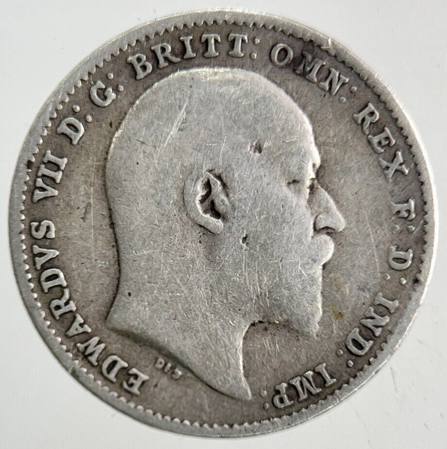 1907 Edward VII Threepence Silver Coin | Collectable Grade