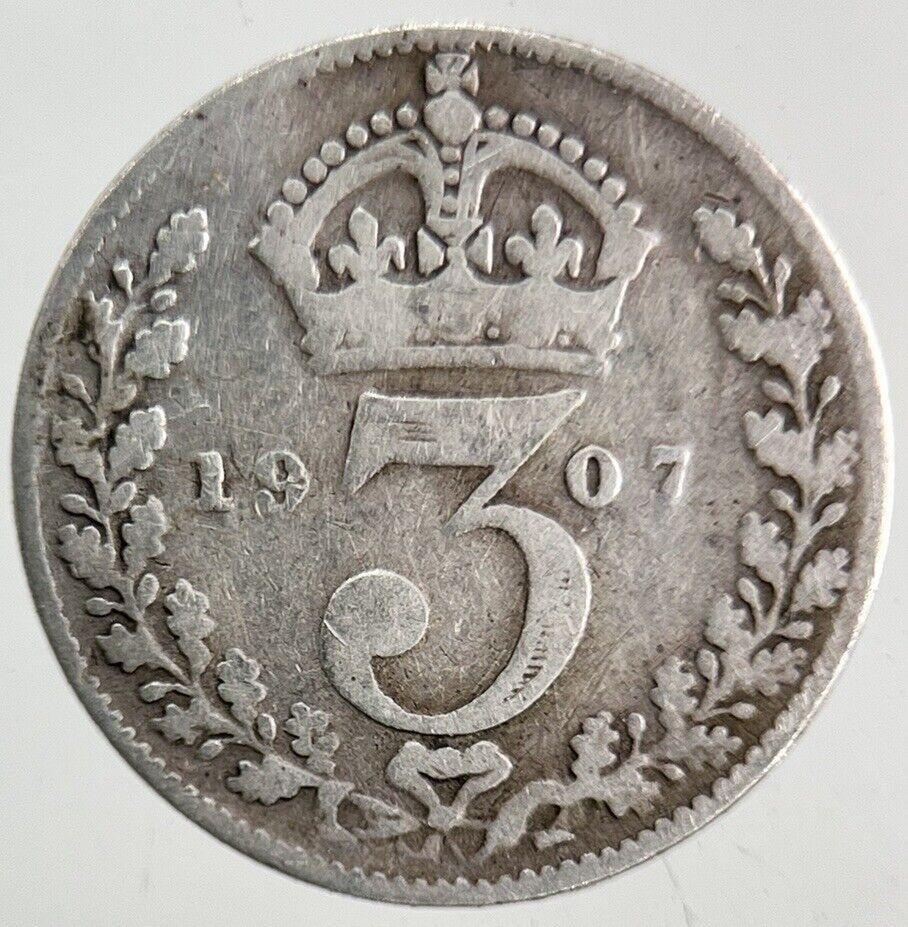 1907 Edward VII Threepence Silver Coin | Collectable Grade