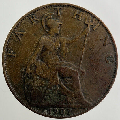 1907 Edward VII Farthing Coin | Fine Collectable Grade