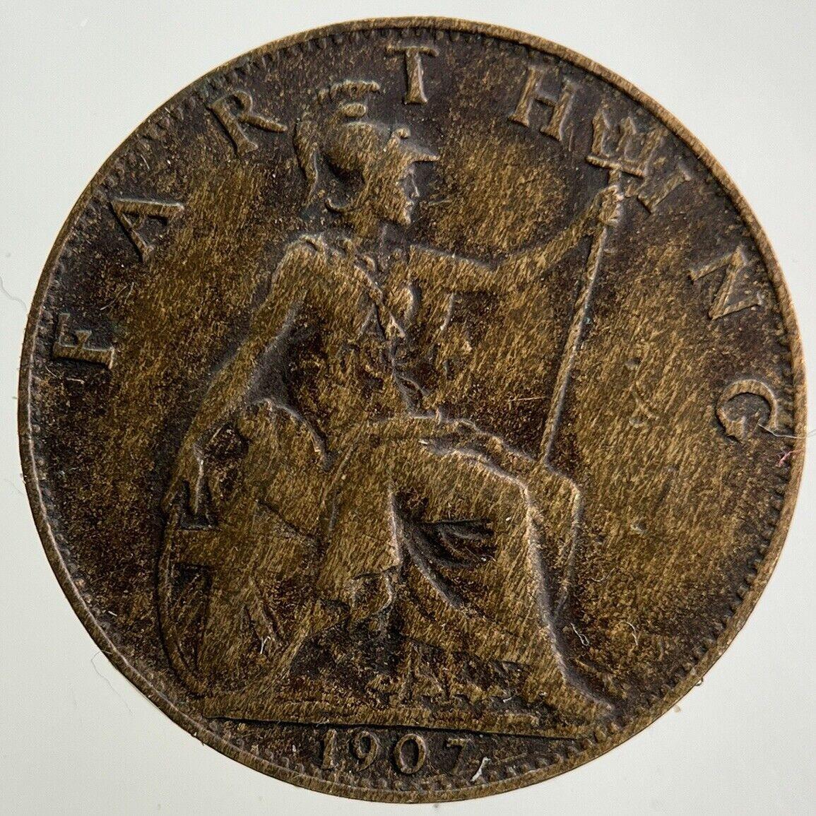 1907 Edward VII Farthing Coin | Fine Collectable Grade
