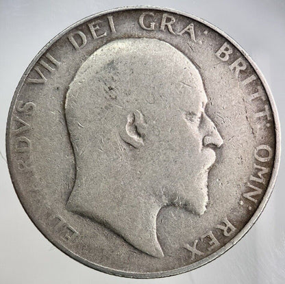 1907 Edward VII Half-Crown Silver Coin | Fine Collectable Grade