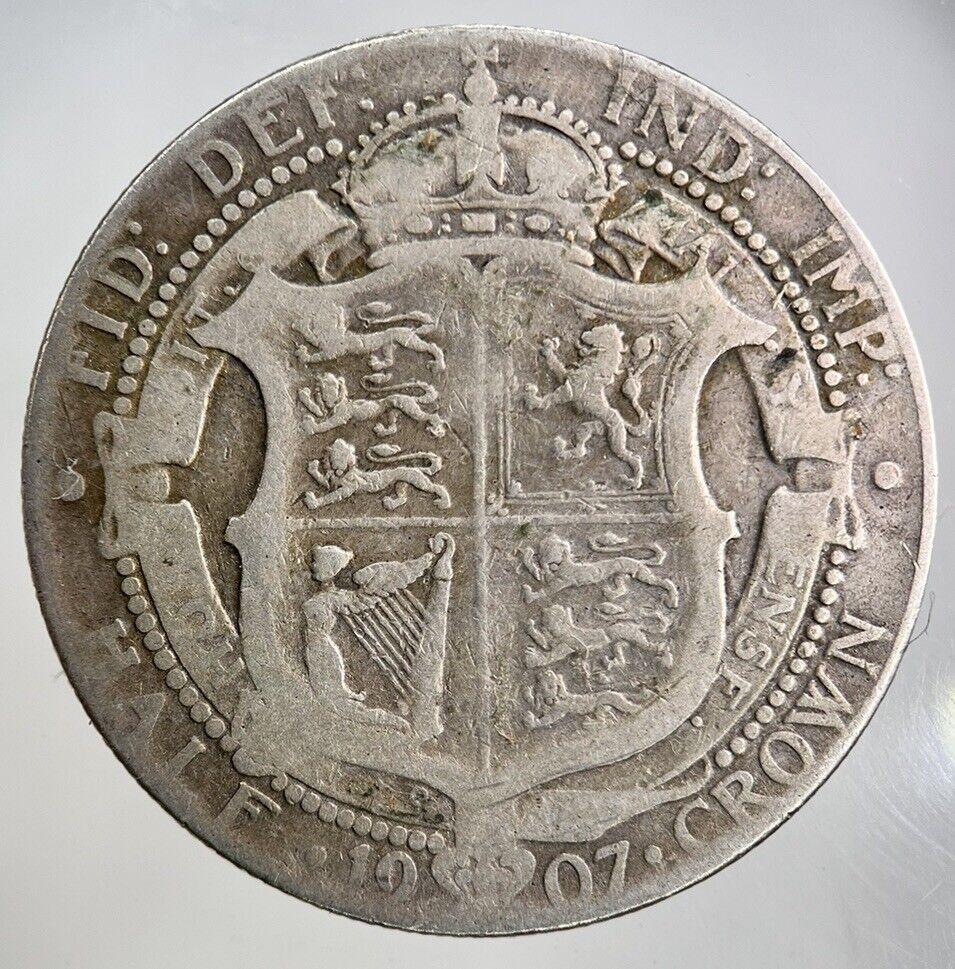 1907 Edward VII Half-Crown Silver Coin | Fine Collectable Grade