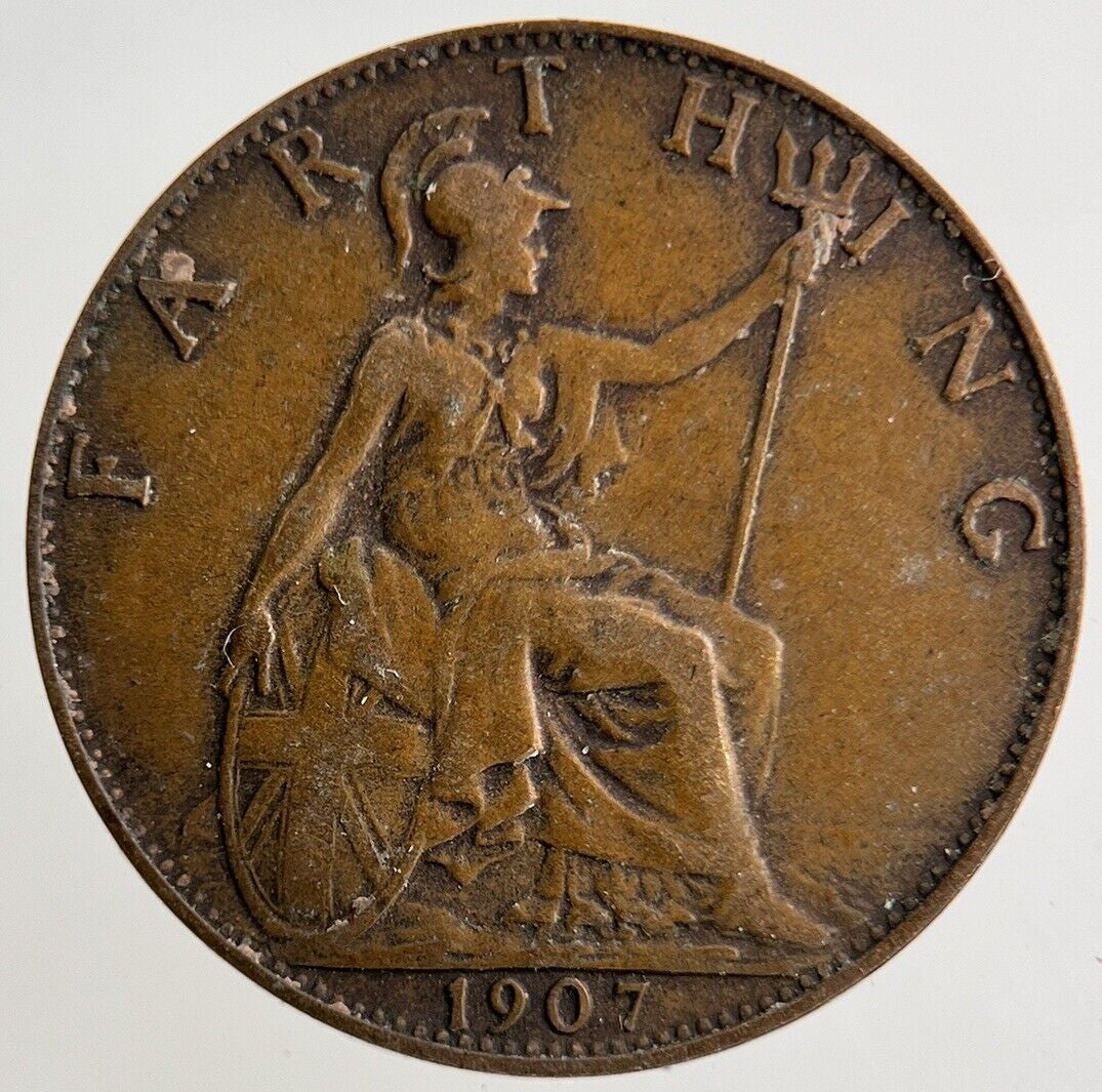 1907 Edward VII Farthing Coin | Fine Collectable Grade