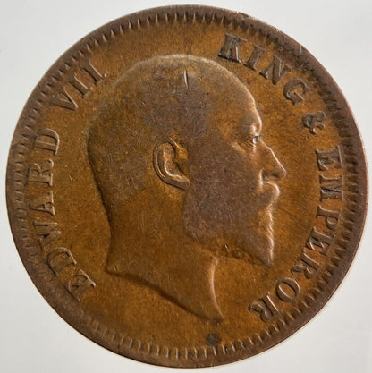 1907 India Quarter 1/4 Anna Coin | Very High Grade | a632