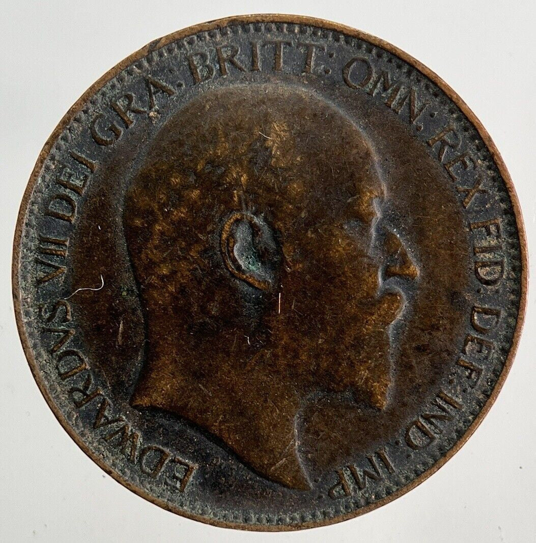 1908 Edward VII Farthing Coin | Fine Collectable Grade