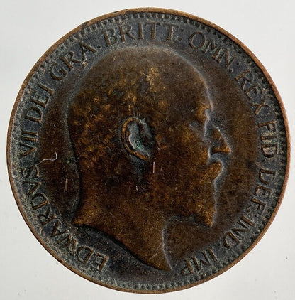 1908 Edward VII Farthing Coin | Fine Collectable Grade