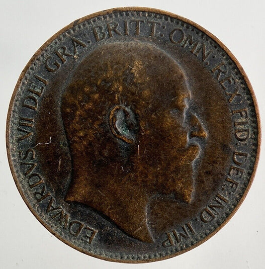 1908 Edward VII Farthing Coin | Fine Collectable Grade