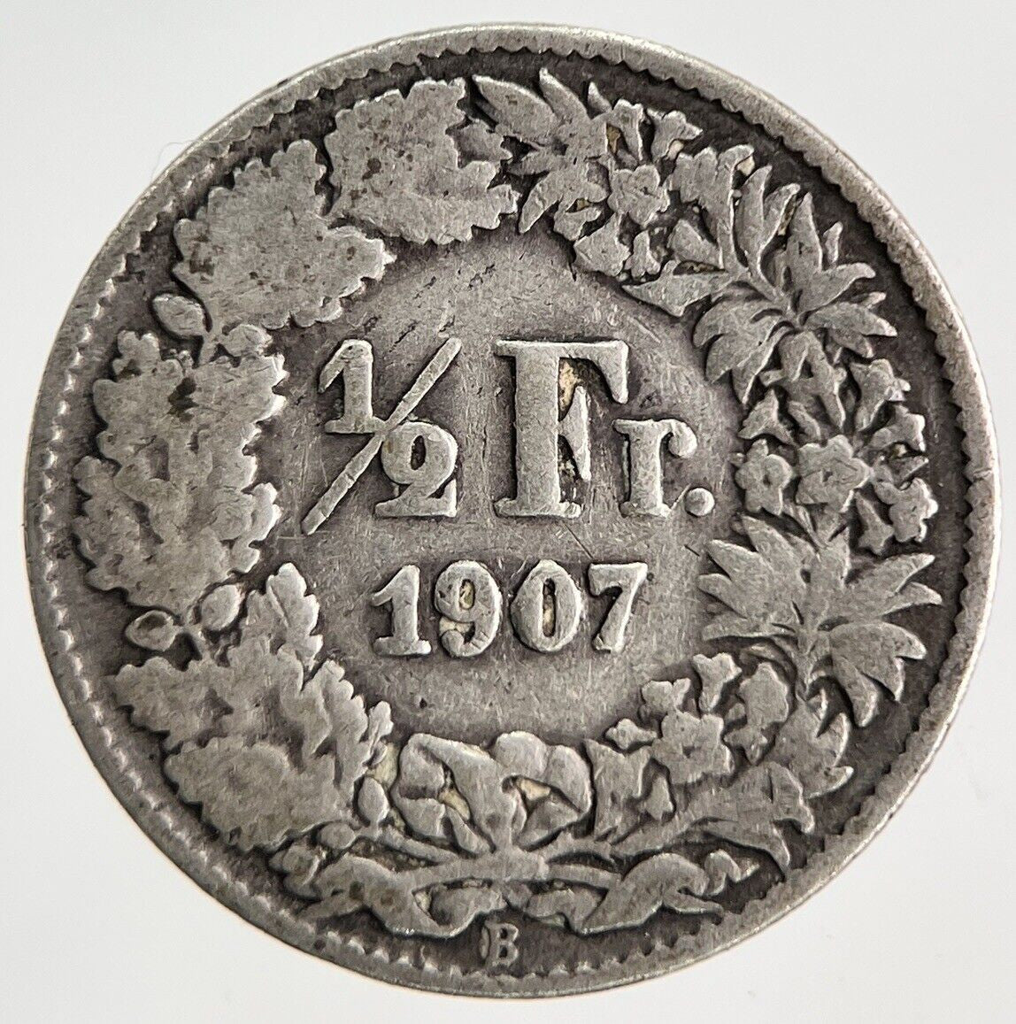 1907 Switzerland Swiss 1/2 Half Franc Silver Coin | Collectable Grade