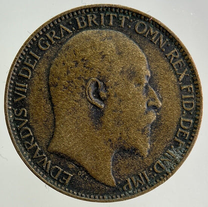1908 Edward VII Farthing Coin | Fine Collectable Grade