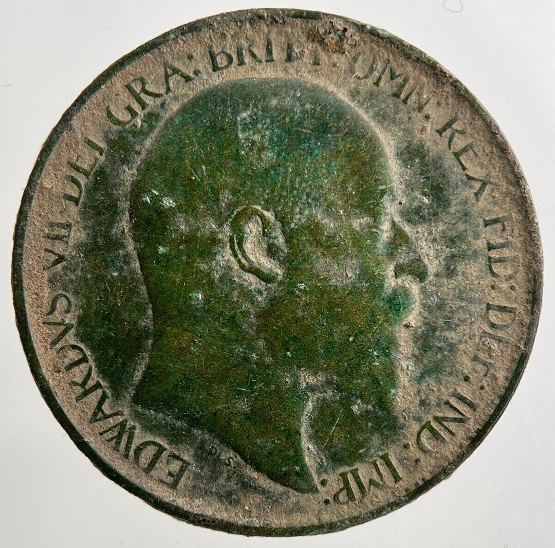 1908 Edward VII Half-Penny Coin | Collectable Grade