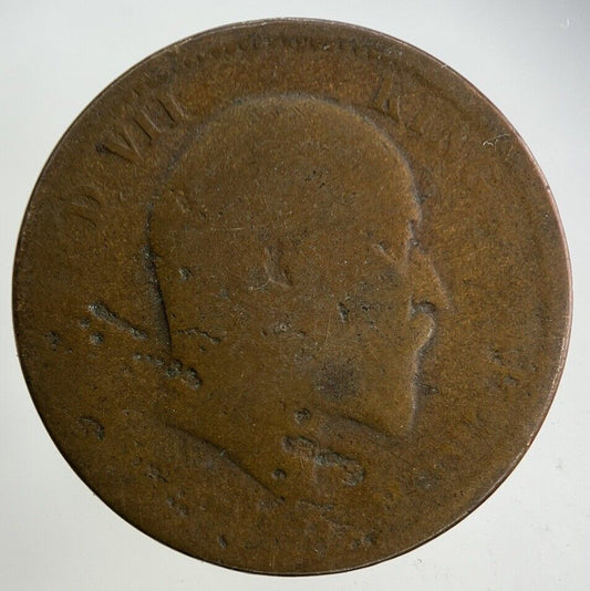 1907 India 1/4 Quarter Anna Coin | Fair Grade