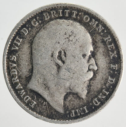 1908 Edward VII Threepence | British Silver Coin | Collectable Grade | a1934