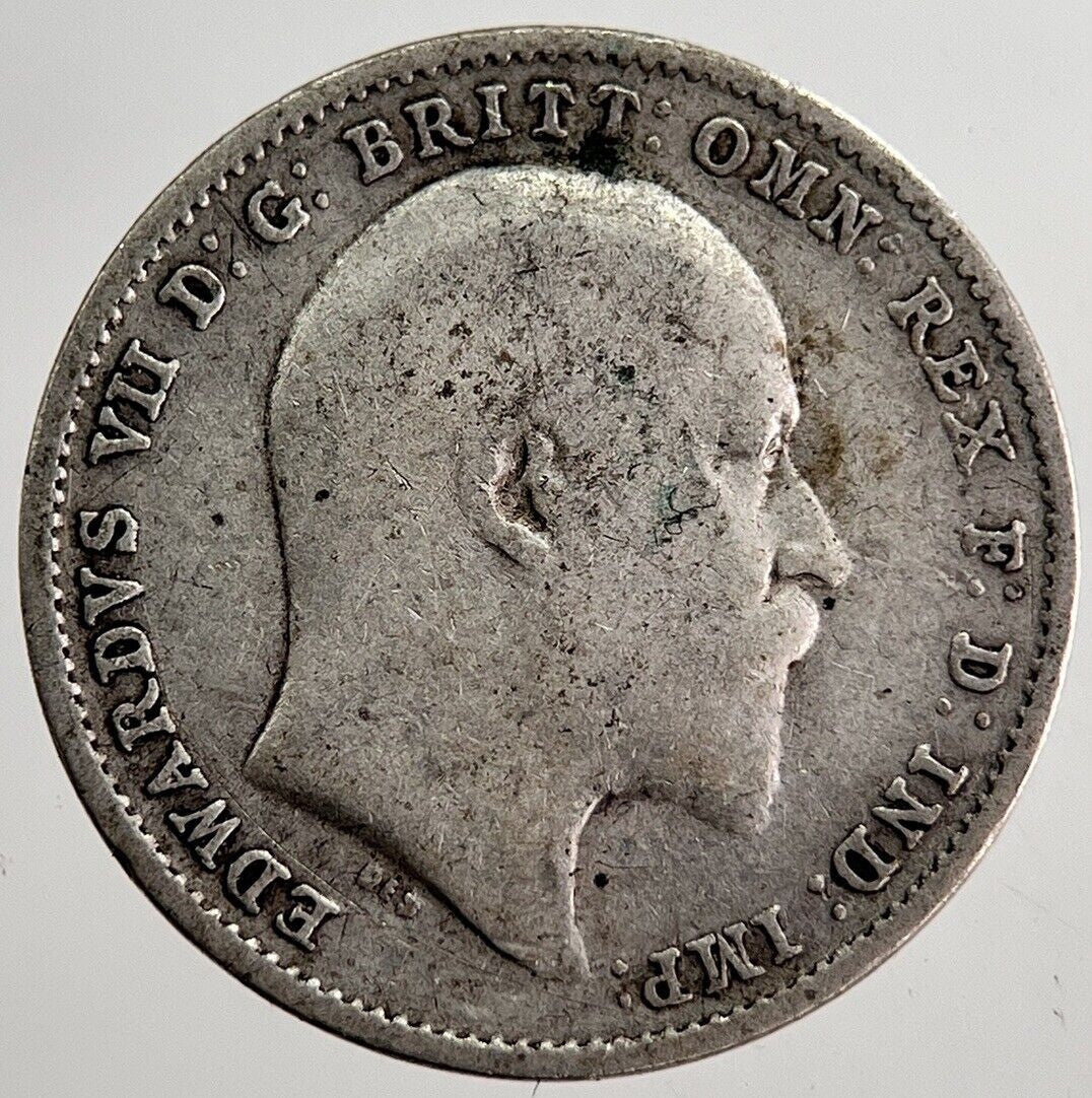 1908 Edward VII Threepence Silver Coin | Collectable Grade | a8717