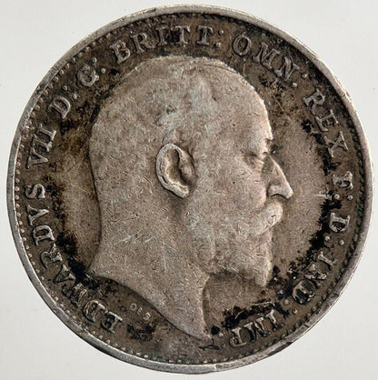1908 Edward VII Threepence Silver Coin | Very High Grade | a5590