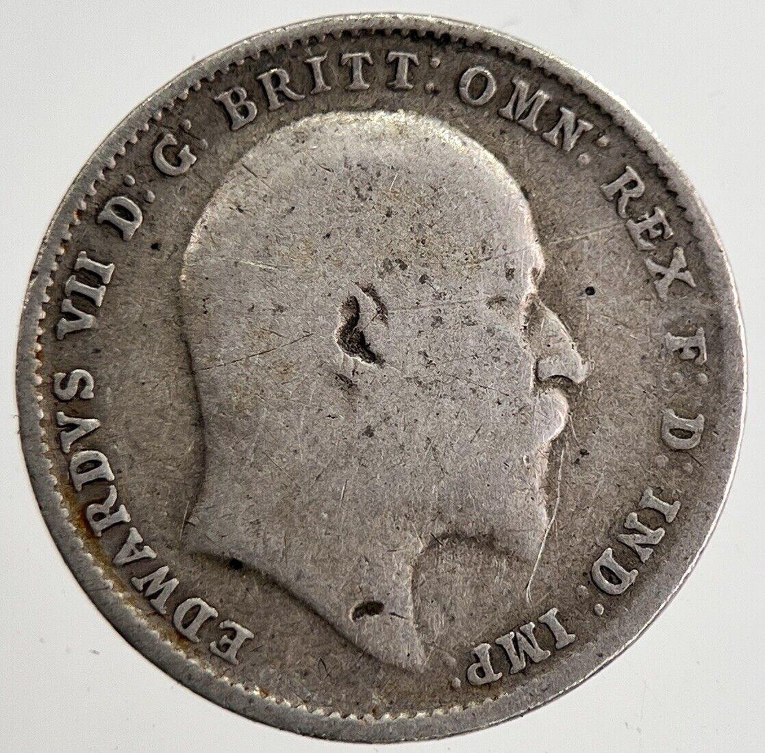 1908 Edward VII Threepence Silver Coin | Collectable Grade | a8869
