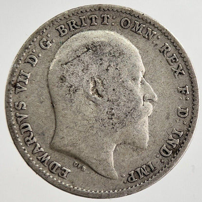 1908 Edward VII Threepence Silver Coin | Collectable Grade | a8872