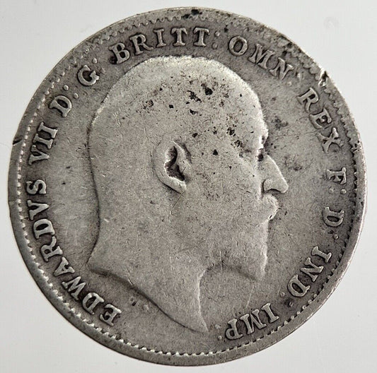 1908 Edward VII Threepence Silver Coin | Collectable Grade | a8873