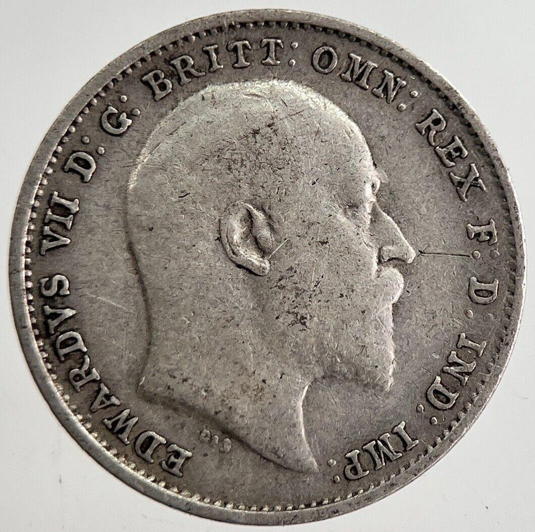 1908 Edward VII Threepence Silver Coin | Collectable Grade | a8882