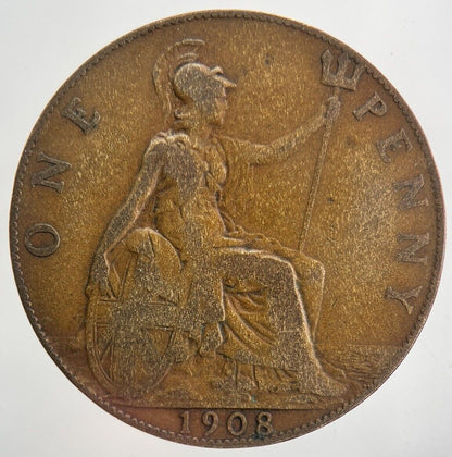 1908 Edward VII One Penny Coin | Collectable Grade