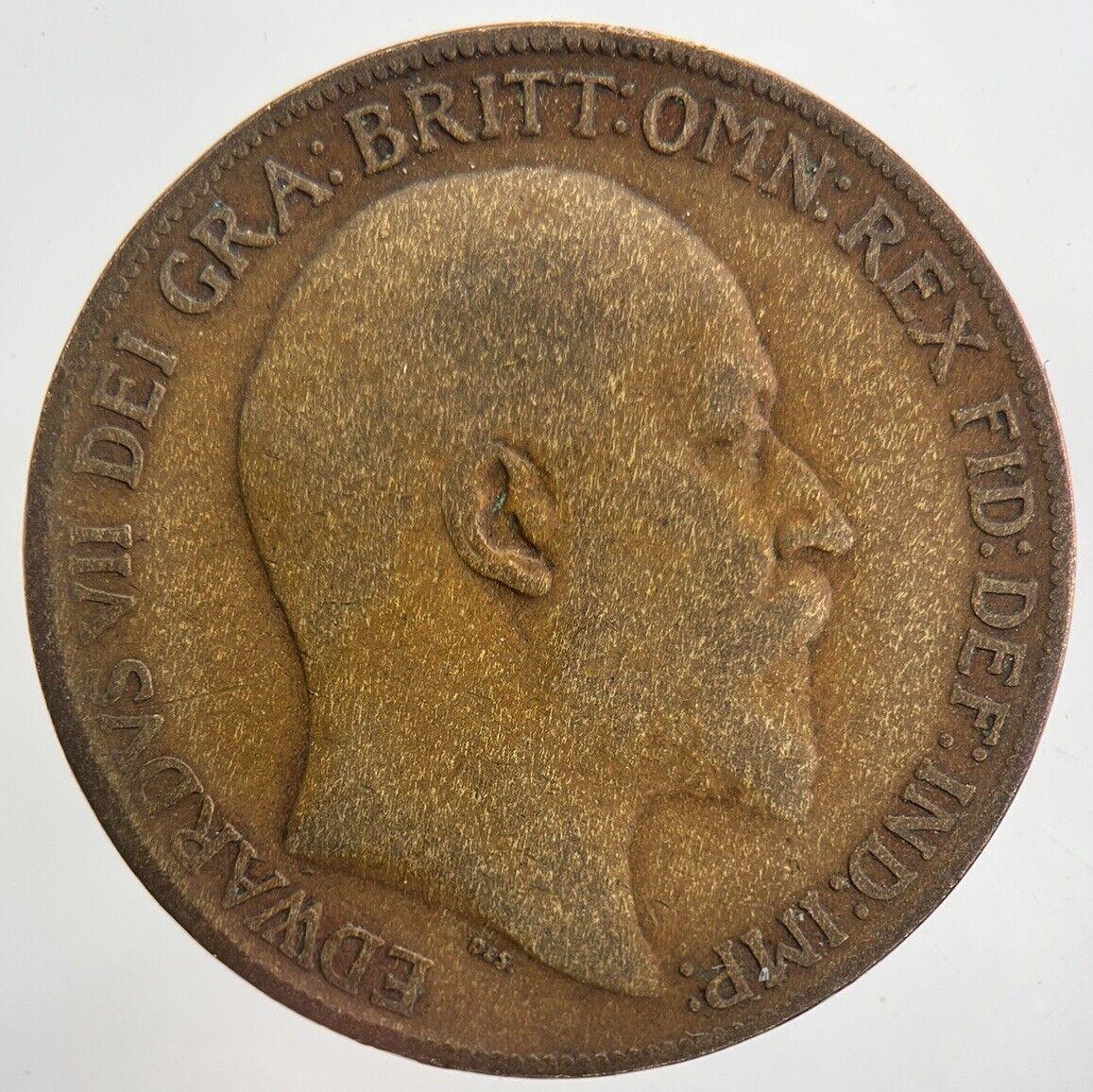 1908 Edward VII One Penny Coin | Collectable Grade