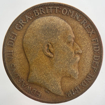 1908 Edward VII One Penny Coin | Collectable Grade