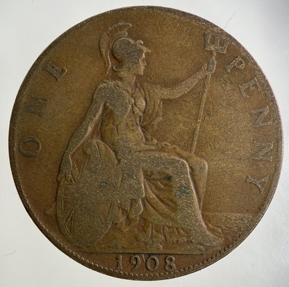 1908 Edward VII One Penny Coin | Collectable Grade