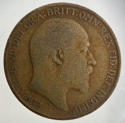 1908 Edward VII One Penny Coin | Collectable Grade