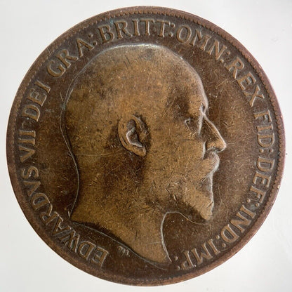 1908 Edward VII One Penny Coin | Collectable Grade