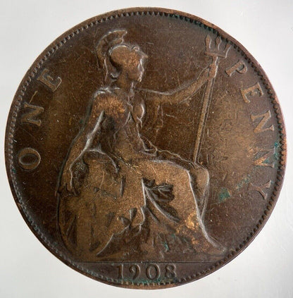 1908 Edward VII One Penny Coin | Collectable Grade