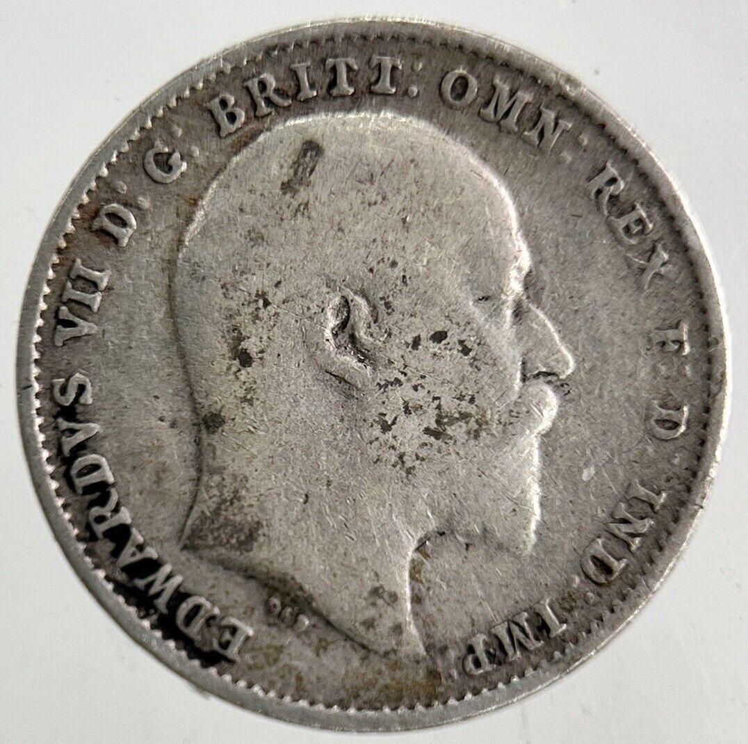 1908 Edward VII Threepence Silver Coin | Collectable Grade