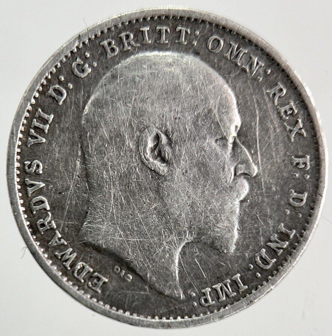 1908 Edward VII Threepence Silver Coin | Fine Collectable Grade