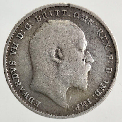 1908 Edward VII Threepence Silver Coin | Fine Collectable Grade