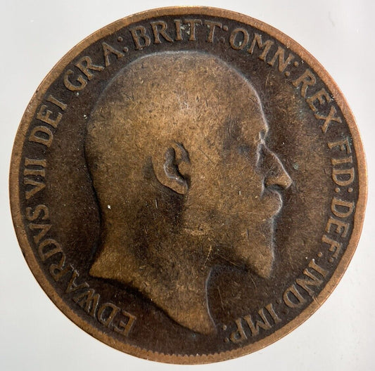1908 Edward VII One Penny Coin | Collectable Grade