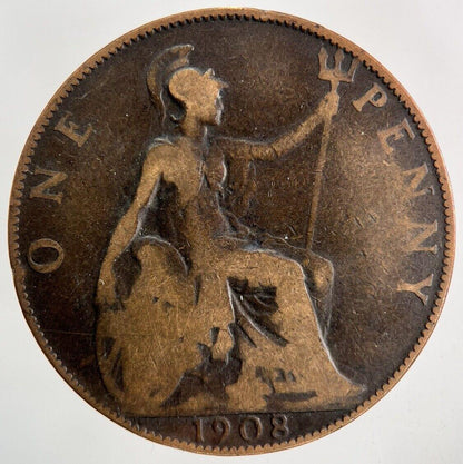 1908 Edward VII One Penny Coin | Collectable Grade