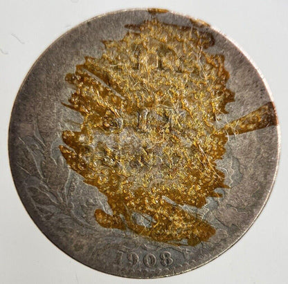 1908 Edward VII Sixpence Silver Coin | Fair Grade