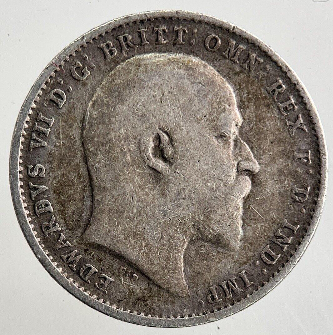 1908 Edward VII Threepence Silver Coin | Fine Collectable Grade