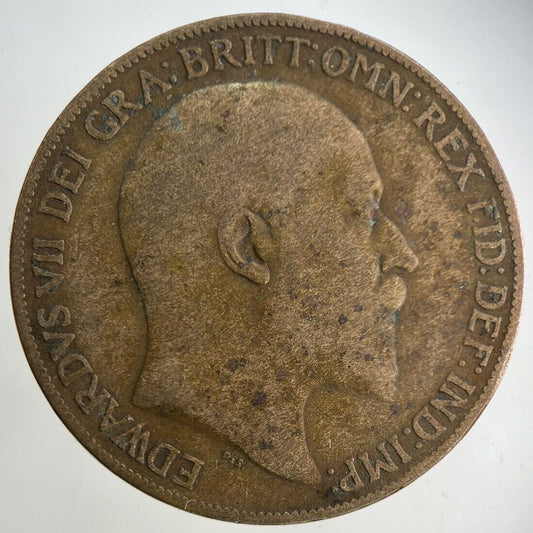 1908 Edward VII One Penny Coin | Collectable Grade