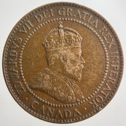 1909 Canada One 1 Cent Coin | Fine Collectable Grade